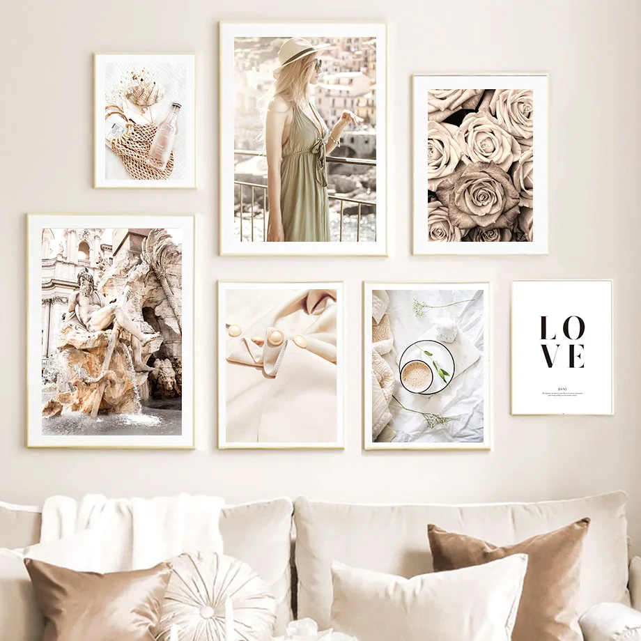 Trevi Fountain Rose Flower Woman Beige Vintage Wall Art Canvas Painting Nordic Posters And Prints Pictures For Living Room Decor
Trevi Fountain Rose Flower Woman Beige Vintage Wall Art Canvas Painting Nordic Posters And Prints Pictures For Living Room Decor