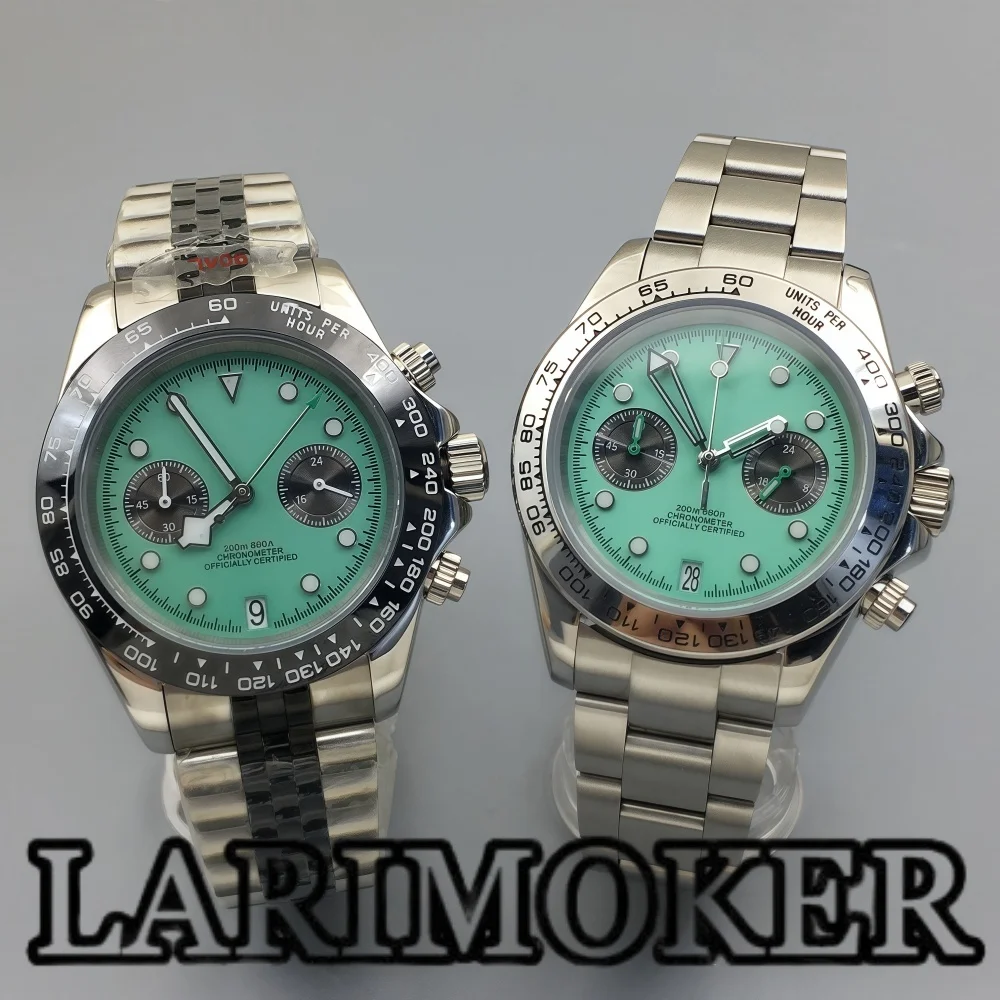 LARIMOKER модные 39 мм дизайн ретро мужские кварцевые часы спортивный хронограф синий циферблат светящееся сапфировое стекло VK64 водонепроницаемые часы 
LARIMOKER модные 39 мм дизайн ретро мужские кварцевые часы спортивный хронограф синий циферблат светящееся сапфировое стекло VK64 водонепроницаемые часы