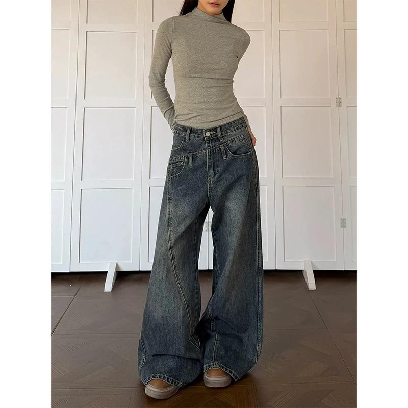 YIBASHU 2026 Summer Women's Denim Pants Maillard Harajuku Y2K Japanese Cleanfit Baggy Grunge Low Rise Cargo Jeans Wide Fit Jeans
YIBASHU 2026 Summer Women's Denim Pants Maillard Harajuku Y2K Japanese Cleanfit Baggy Grunge Low Rise Cargo Jeans Wide Fit Jeans