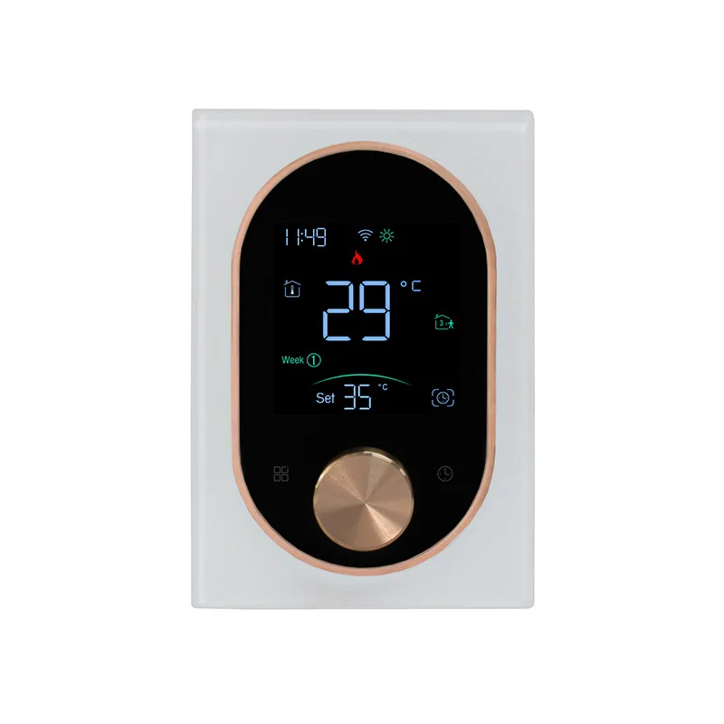 Smart Graffiti WiFi Wireless Thermostat Floor Heating Control Panel Plumbing Household Gas Boiler Smart Thermostat
Smart Graffiti WiFi Wireless Thermostat Floor Heating Control Panel Plumbing Household Gas Boiler Smart Thermostat