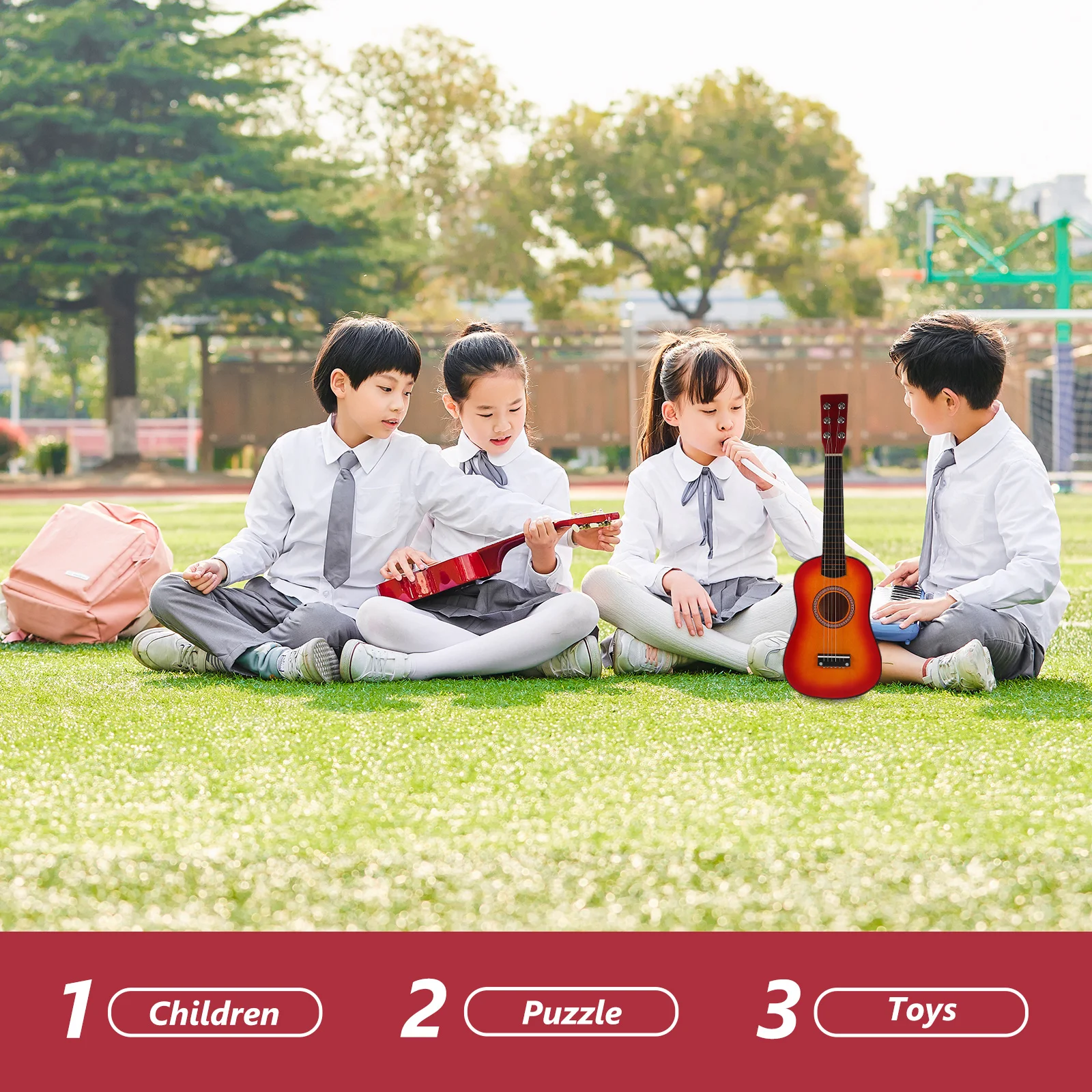 1pc 21 Inch Kids Guitar For Beginner Children Practice Folk Style Wooden Musical Instrument Vintage Acoustic Fun Music Gift
1pc 21 Inch Kids Guitar For Beginner Children Practice Folk Style Wooden Musical Instrument Vintage Acoustic Fun Music Gift