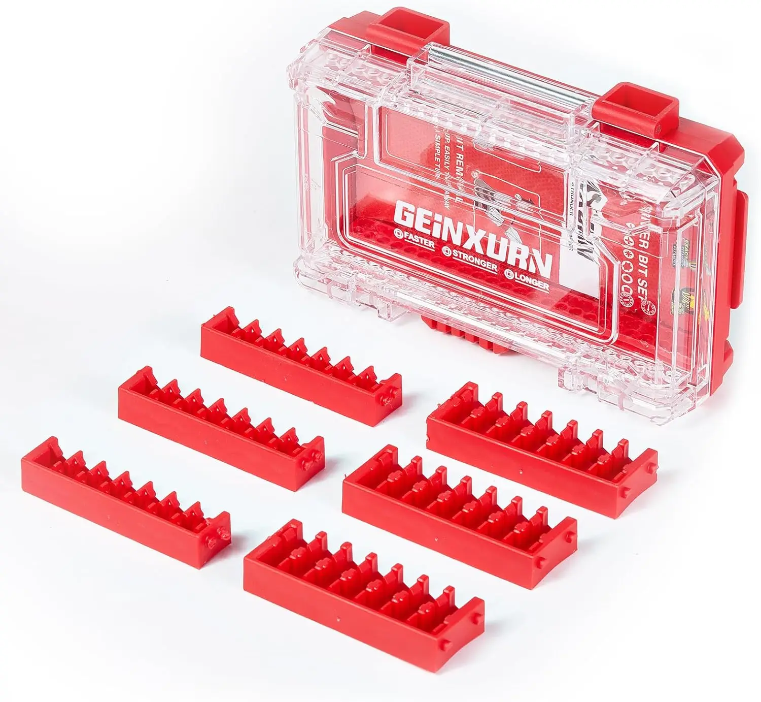 Red Storage Box with Detachable Divider for Screwdriver Bits, Small Parts Organizer, 3.94x5.91x1.77 inches
Red Storage Box with Detachable Divider for Screwdriver Bits, Small Parts Organizer, 3.94x5.91x1.77 inches