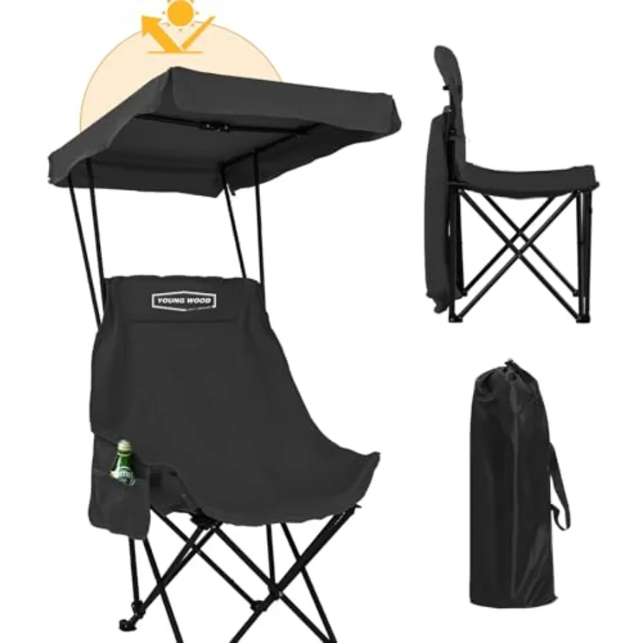 Portable Camping Chair Beach Chair with Shade Canopy, Fold Lightweight Oversized for All, Easy to Open and Close Without Instal
Portable Camping Chair Beach Chair with Shade Canopy, Fold Lightweight Oversized for All, Easy to Open and Close Without Instal