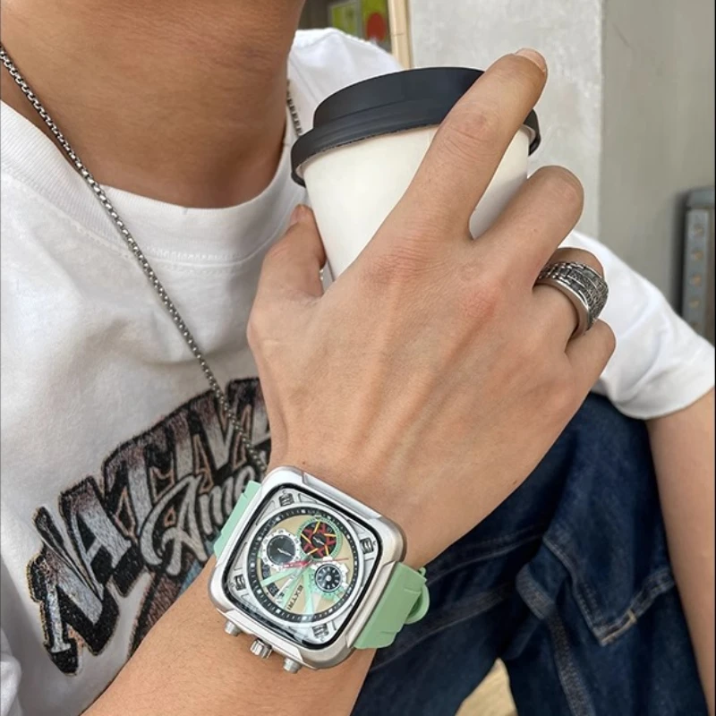 New luxury handsome square men's watch automatic sports machinery Swiss waterproof quartz watch trend simple and fashionablegift
New luxury handsome square men's watch automatic sports machinery Swiss waterproof quartz watch trend simple and fashionablegift