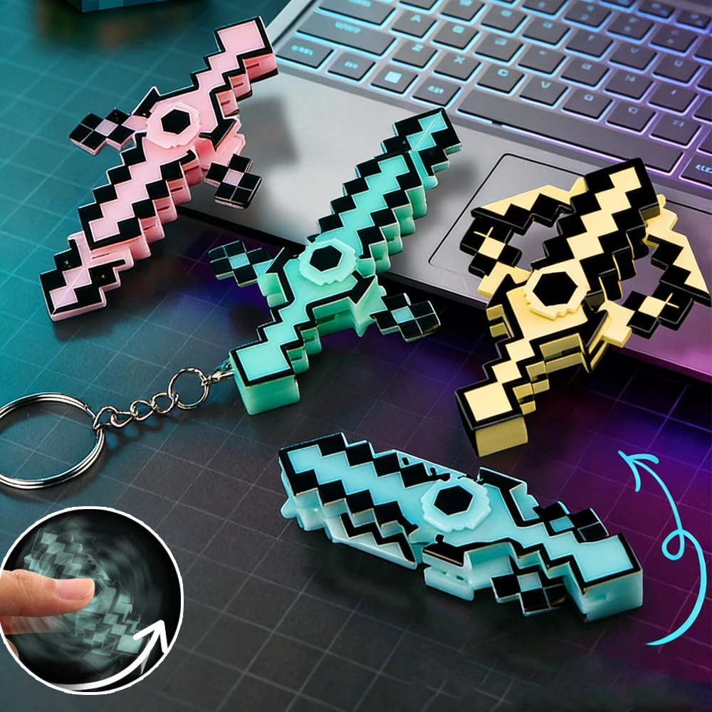 2-in-1 Sword Transform Bow Arrow Hand Spinner Keychain EDC Fidget Toys For Autism ADHD Adult Kids Funny Fingertip Toys Gifts
2-in-1 Sword Transform Bow Arrow Hand Spinner Keychain EDC Fidget Toys For Autism ADHD Adult Kids Funny Fingertip Toys Gifts