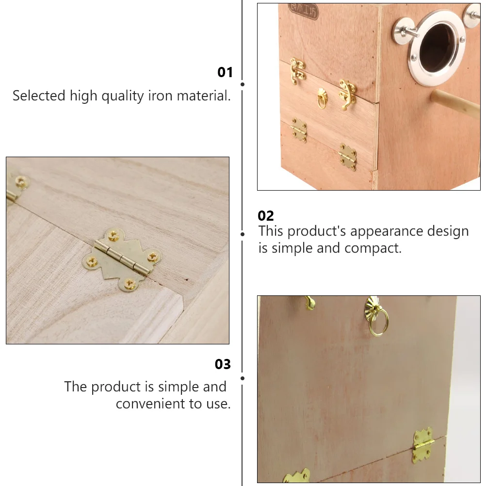 40Pcs Parrot Nest Box Accessories Durable Iron Hinge Anti-Bite Ring for Wooden Bird Breeding Boxes Nest Box Install Accessories
40Pcs Parrot Nest Box Accessories Durable Iron Hinge Anti-Bite Ring for Wooden Bird Breeding Boxes Nest Box Install Accessories