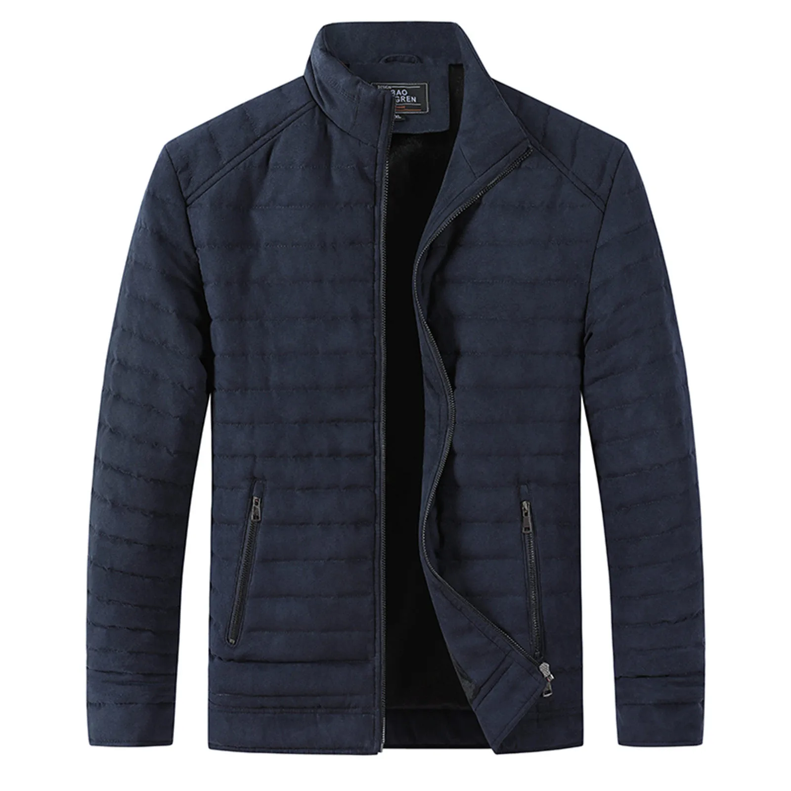 Men's Autumn And Winter Coat Jacket Solid Color Zipper Long Sleeve Half High Collar Casual Fashion Male Outdoor Clothing
Men's Autumn And Winter Coat Jacket Solid Color Zipper Long Sleeve Half High Collar Casual Fashion Male Outdoor Clothing