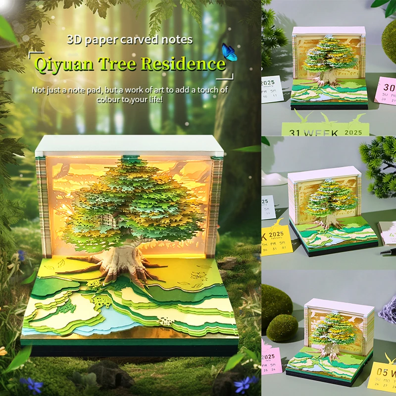 Big Promotional Time Piece 3D Calendar QiYuan Magic Tree With LED Artsy Pads 3D Sticky Notes For Party Birthday Holiday Gifts
Big Promotional Time Piece 3D Calendar QiYuan Magic Tree With LED Artsy Pads 3D Sticky Notes For Party Birthday Holiday Gifts