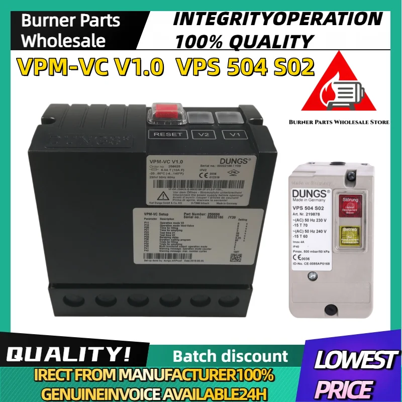 New Original VPM‑VC V1.0 VPS504S02 VPS502S02 VDK200AS02 Gas Leakage Detector Burner Valve Proving System Industrial Combustion S
New Original VPM‑VC V1.0 VPS504S02 VPS502S02 VDK200AS02 Gas Leakage Detector Burner Valve Proving System Industrial Combustion S
