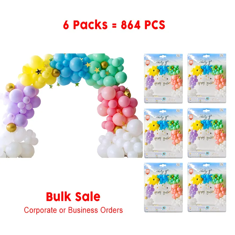 864 Pieces-Colorful HP Birthday Balloon Set 144pcs/Set 6 Sets for Party Decorations
864 Pieces-Colorful HP Birthday Balloon Set 144pcs/Set 6 Sets for Party Decorations