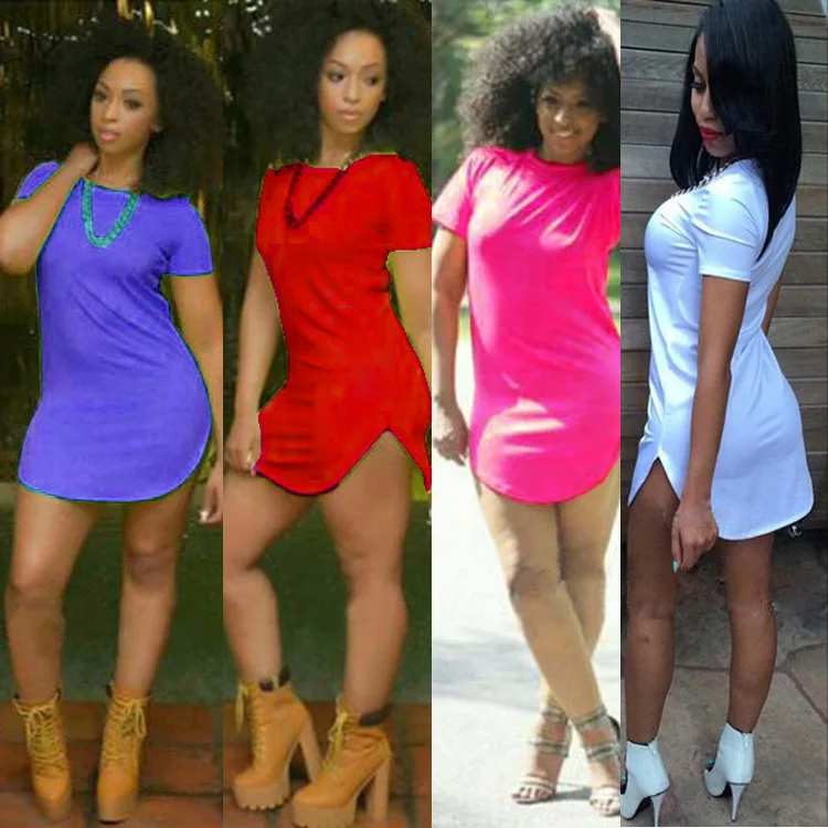 Summer 2024 Women's Short Sleeve U-Notch Hem Dress Sexy Contouring Multi-Color High Waist Polyester Fiber Ladies' Dress
Summer 2024 Women's Short Sleeve U-Notch Hem Dress Sexy Contouring Multi-Color High Waist Polyester Fiber Ladies' Dress