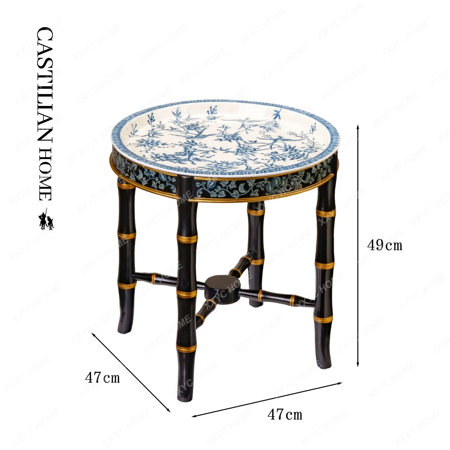 Light luxury high-end ceramic hand-painted flower table household living room study corner table
Light luxury high-end ceramic hand-painted flower table household living room study corner table