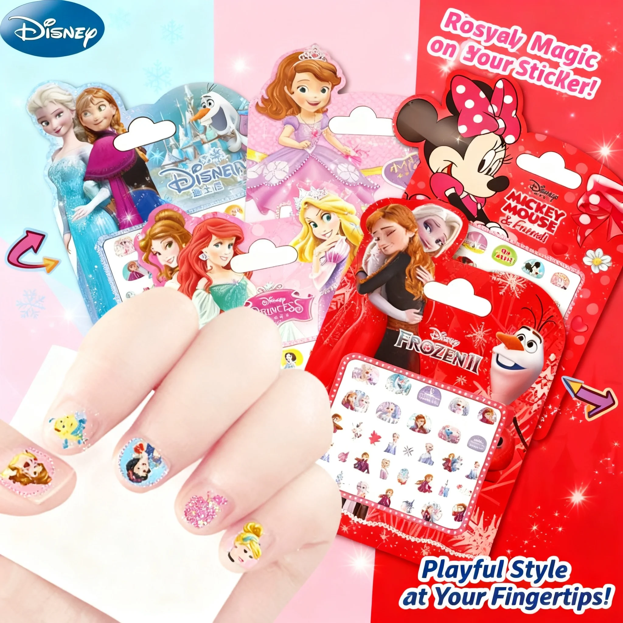 3D Disney Frozen Princess Elsa Anna Snow White Sophia Mickey Minnie Cartoon Stickers Kids Birthday Gift Makeup Nail Toy Stickers
3D Disney Frozen Princess Elsa Anna Snow White Sophia Mickey Minnie Cartoon Stickers Kids Birthday Gift Makeup Nail Toy Stickers