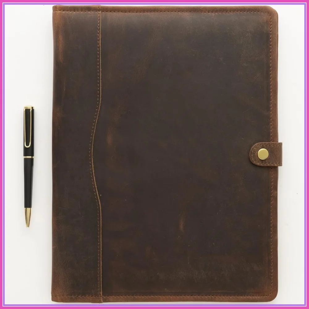 Leather Portfolio Folder with Cardholder - Professional Resume Organizer for Men and Women, Business Padfolio
Leather Portfolio Folder with Cardholder - Professional Resume Organizer for Men and Women, Business Padfolio