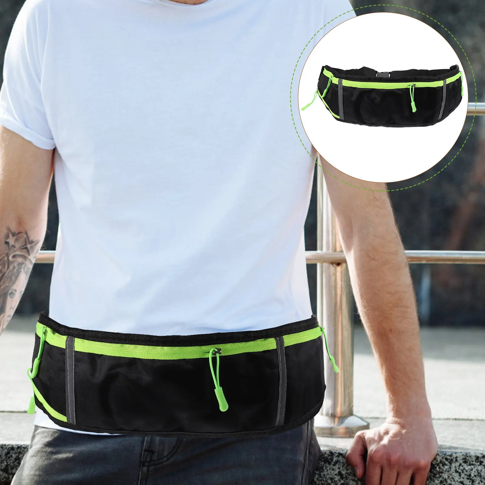 Slim Running Waist Bag Waterproof Breathable Nylon Adjustable Belt Reflective Strip Multi Pocket Sports Waist Pack for Men Women
Slim Running Waist Bag Waterproof Breathable Nylon Adjustable Belt Reflective Strip Multi Pocket Sports Waist Pack for Men Women