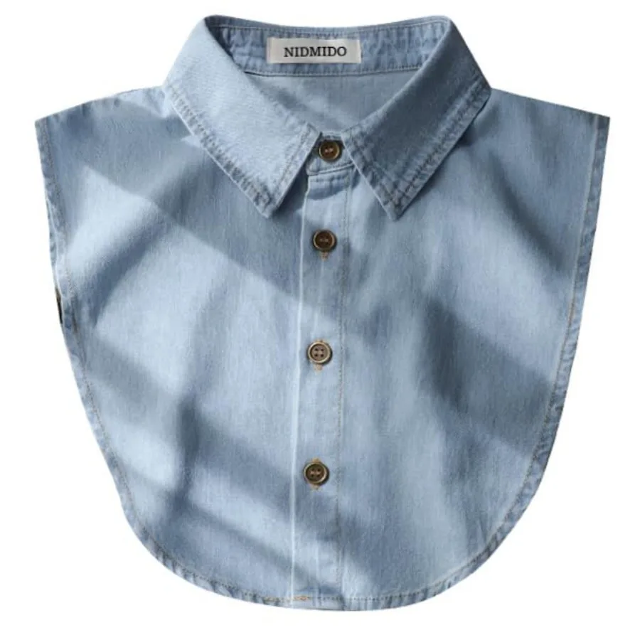 Denim Fake Collar Detachable Dickey Collar Half Shirts Blouse False Collar Top for Women Girls Medium
Denim Fake Collar Detachable Dickey Collar Half Shirts Blouse False Collar Top for Women Girls Medium