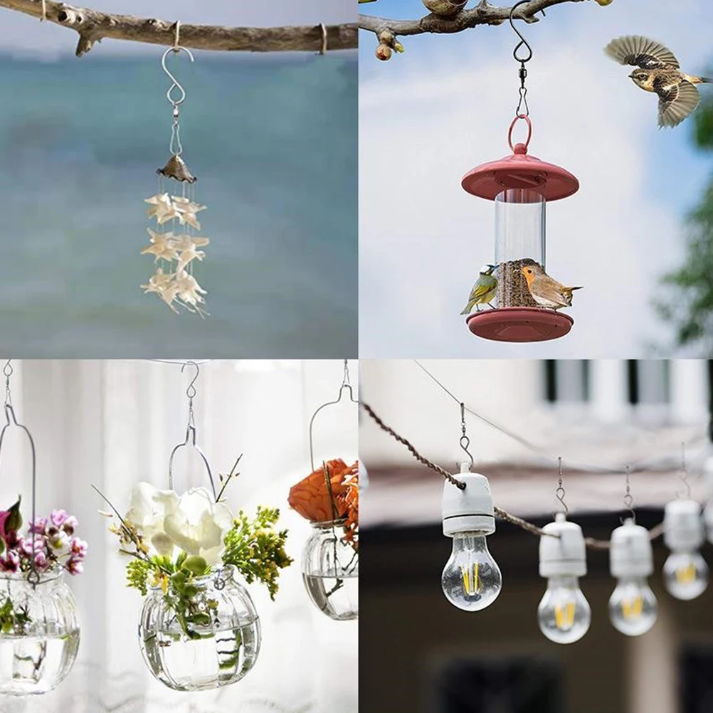 10pcs Rotating Swivel Hooks Stainless Steel 360° for Wind Chimes Bird Feeders Garden Plants Spinner Hanger Outdoor Furniture
10pcs Rotating Swivel Hooks Stainless Steel 360° for Wind Chimes Bird Feeders Garden Plants Spinner Hanger Outdoor Furniture