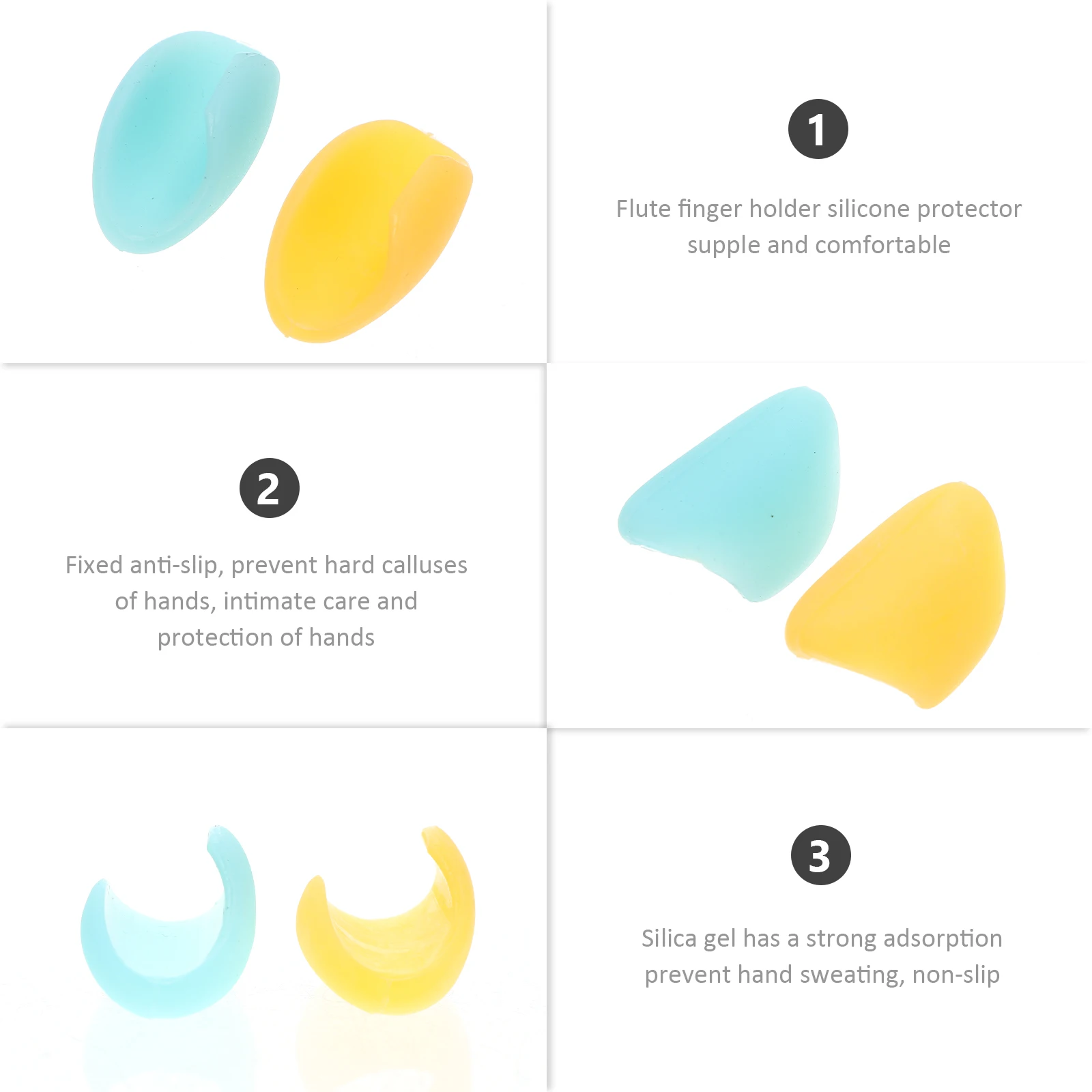 2 Pcs Flute Thumb Rest Fluteer Silicone Protector Flutist Finger Pad Child Soft
2 Pcs Flute Thumb Rest Fluteer Silicone Protector Flutist Finger Pad Child Soft