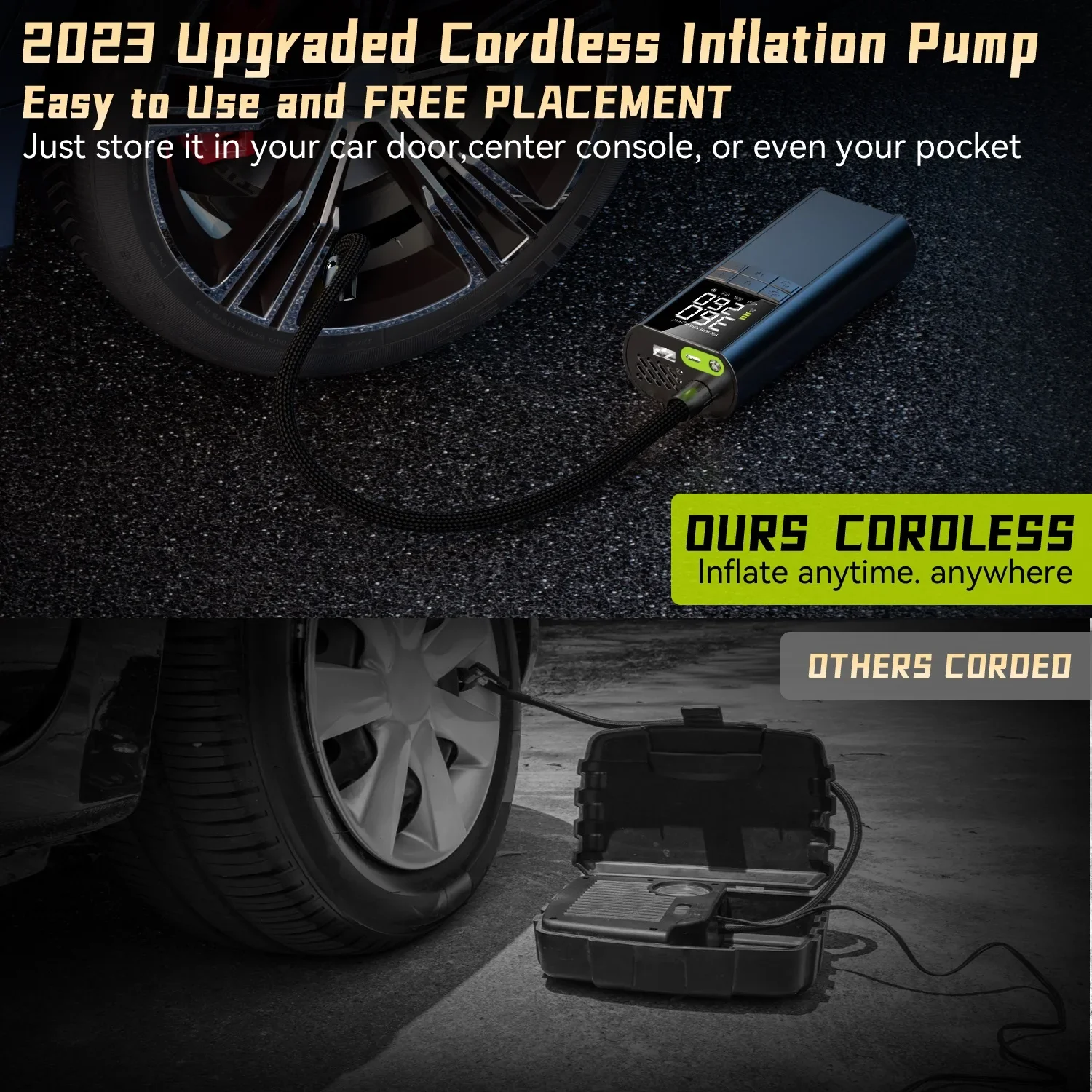 Intelligent Car Inflator Pump 8000mAh for Car Motorcycle Bicycle Portable Fast and Safe Filling Inflate with SOS Signal Light
Intelligent Car Inflator Pump 8000mAh for Car Motorcycle Bicycle Portable Fast and Safe Filling Inflate with SOS Signal Light