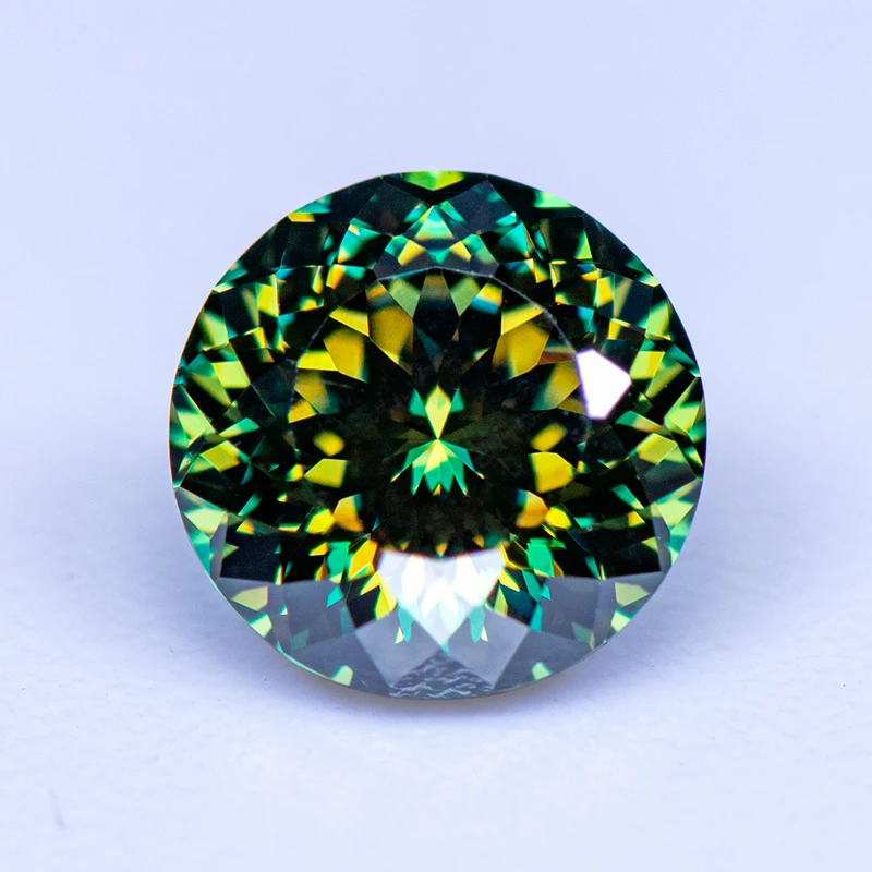 Moissanite Stone Round Shape 100 Faceted Cut Yellow Green Color Lab Grown Diamond Charms Woman Jewelry With GRA Certificate
Moissanite Stone Round Shape 100 Faceted Cut Yellow Green Color Lab Grown Diamond Charms Woman Jewelry With GRA Certificate