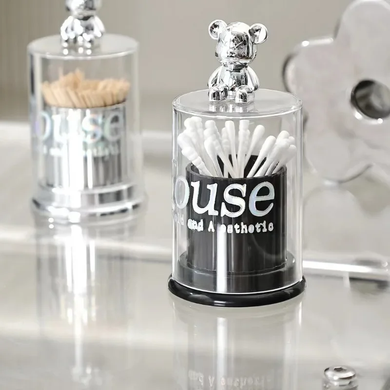 Little Bear Toothpick Canister Acrylic Toothpick Box Creative Toothpick Canister Household Cotton Swab Dental Floss Storage Can
Little Bear Toothpick Canister Acrylic Toothpick Box Creative Toothpick Canister Household Cotton Swab Dental Floss Storage Can