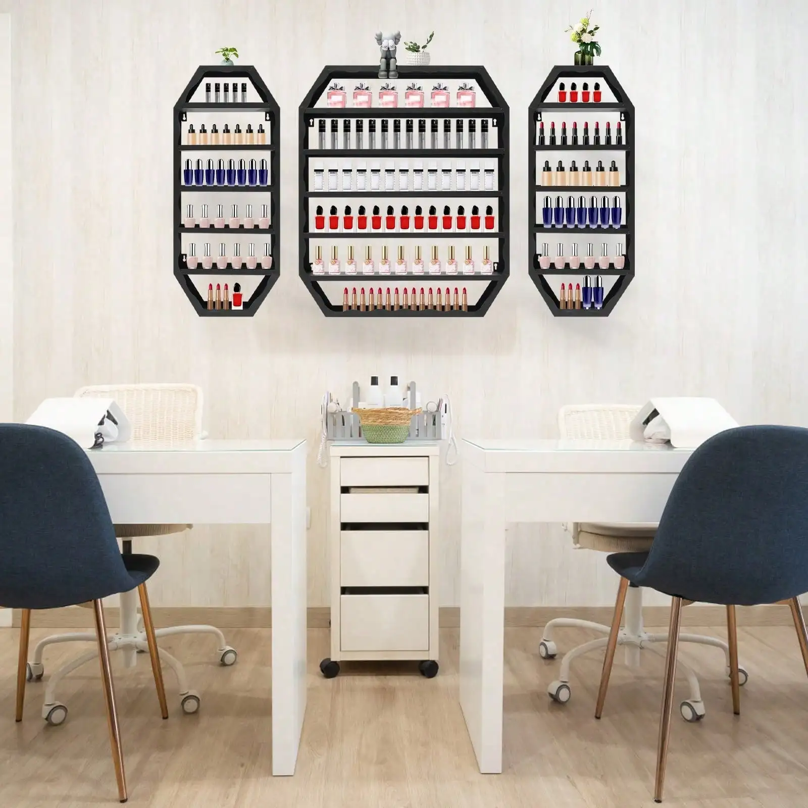 Metal Wall Mounted Nail Polish Storage Racks Black Display Rack Cosmetic Display Case
Metal Wall Mounted Nail Polish Storage Racks Black Display Rack Cosmetic Display Case