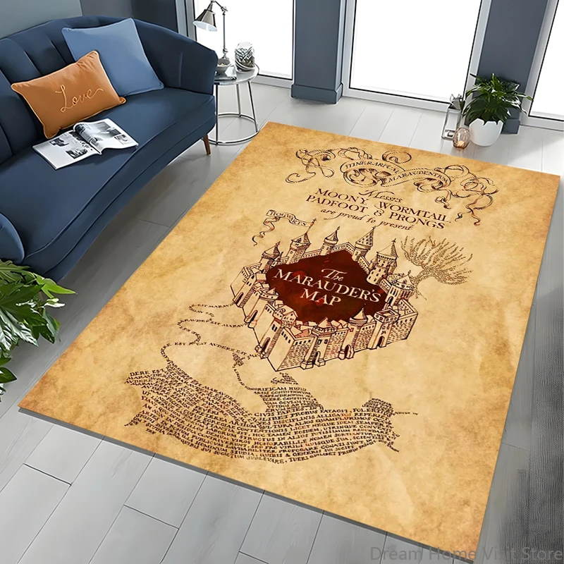 Vintage Wizarding-World Magical Chart Area Rug Carpet for Home for Living Room Bedroom Sofa Decor Kids Play Non-slip Floor Mat
Vintage Wizarding-World Magical Chart Area Rug Carpet for Home for Living Room Bedroom Sofa Decor Kids Play Non-slip Floor Mat