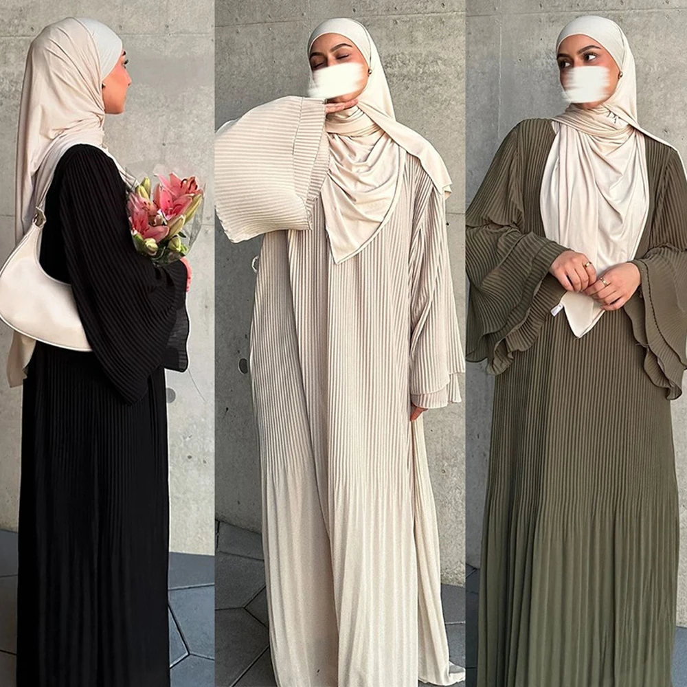 Muslim Women's Clothing Chiffon Modest Dress Black Abayas Woman New Arrival Long Sleeve Maxi Dresses Ramadan Casual Arabic Robe
Muslim Women's Clothing Chiffon Modest Dress Black Abayas Woman New Arrival Long Sleeve Maxi Dresses Ramadan Casual Arabic Robe