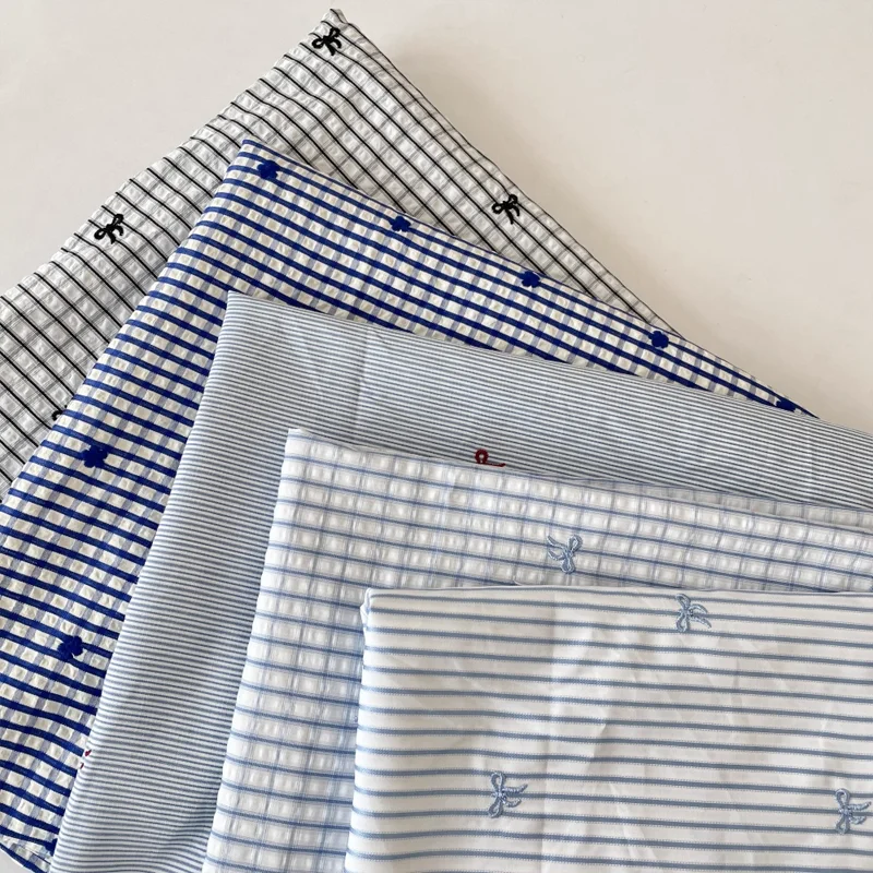 145cm*50cm Polyester Cotton Fabric Plaid Striped Bow Suitable For Shirts Pajamas Bed Sheets Dresses Fabric
145cm*50cm Polyester Cotton Fabric Plaid Striped Bow Suitable For Shirts Pajamas Bed Sheets Dresses Fabric