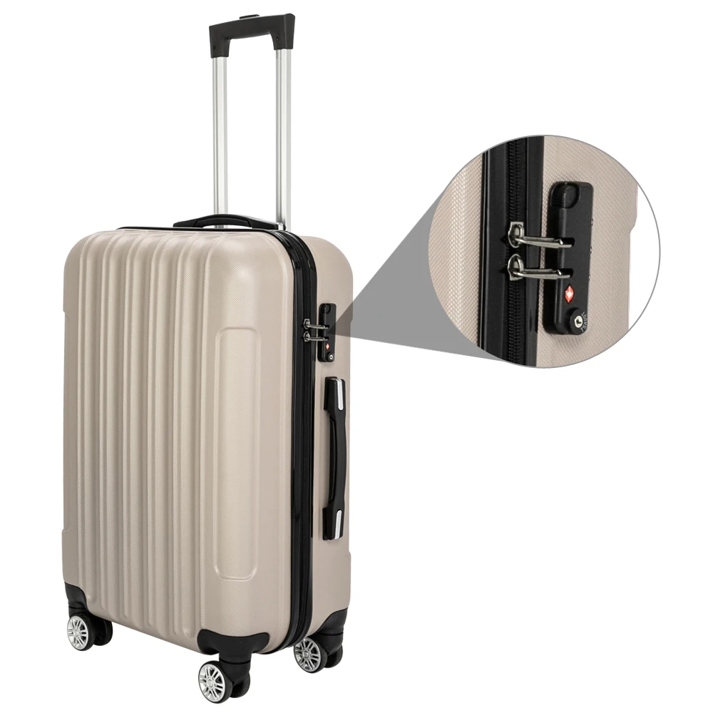 Vertical pattern three-in-one ABS trolley case with handle universal wheel 20in 24in 28in ABS aluminum alloy trolley,
Vertical pattern three-in-one ABS trolley case with handle universal wheel 20in 24in 28in ABS aluminum alloy trolley,