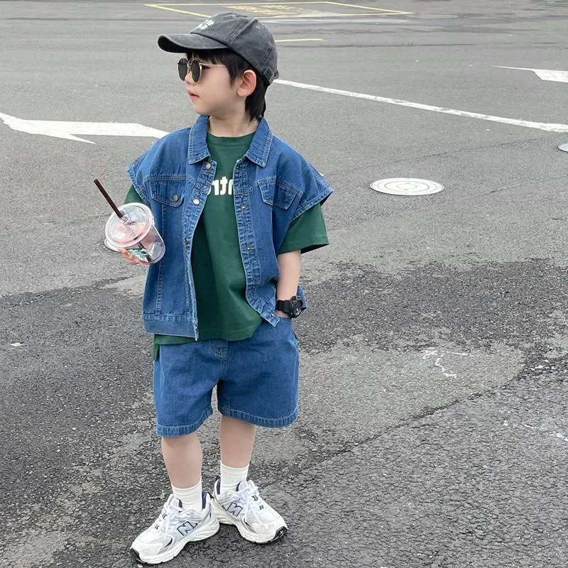 Spring Kids Cowboy Clothing Set Solid Denim Jacket+Jeans Baby Boys Girls Clothing Set Autumn Children Clothes Suit Korean Style
Spring Kids Cowboy Clothing Set Solid Denim Jacket+Jeans Baby Boys Girls Clothing Set Autumn Children Clothes Suit Korean Style