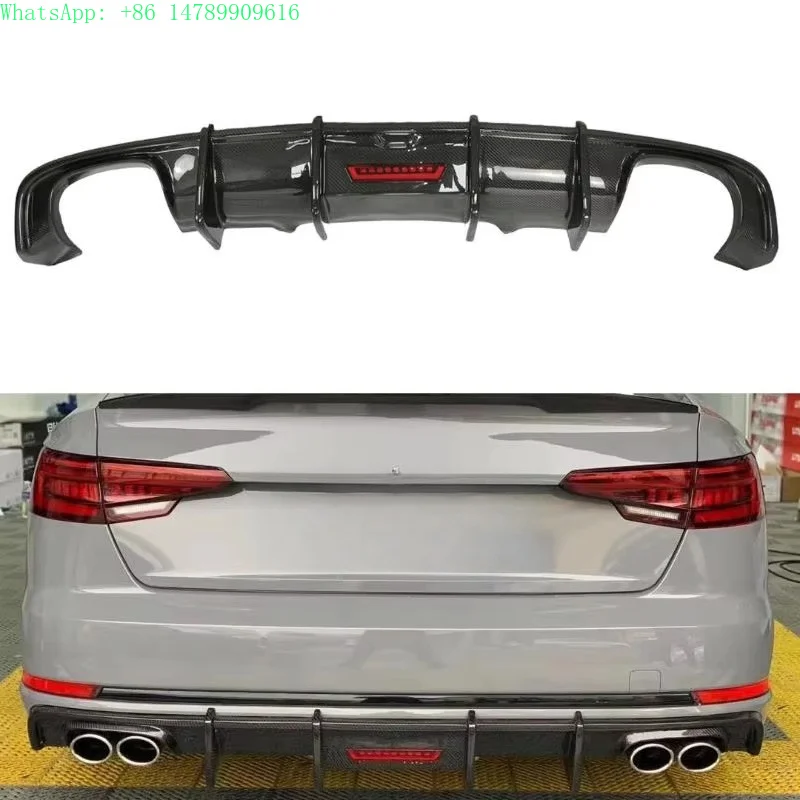Complete OEM Facelift Conversion & Custom BuildA4 B9 Sport Carbon Fiber Rear Diffuser With Lights For A4 B9 Sport 2017-2019
Complete OEM Facelift Conversion & Custom BuildA4 B9 Sport Carbon Fiber Rear Diffuser With Lights For A4 B9 Sport 2017-2019