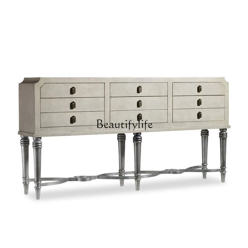 Neoclassical entry door cabinet light luxury partition living room metal stainless steel decorative chest cabinet
Neoclassical entry door cabinet light luxury partition living room metal stainless steel decorative chest cabinet