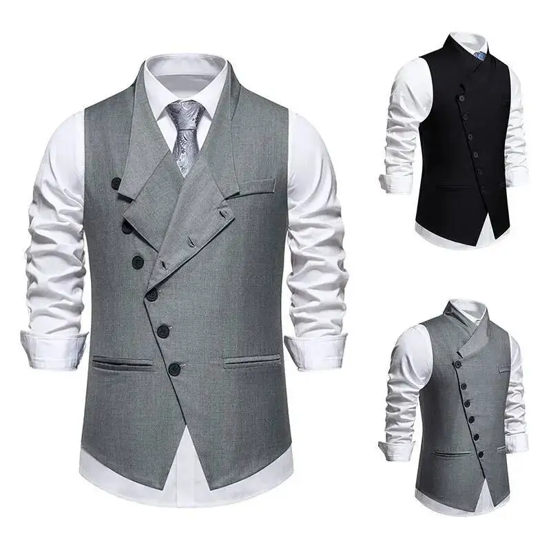 Vest, Men's Vest, Spring Suit And Summer New Style, Solid Color, European Size, Slanted Placket, Single Breasted Men's Suit Vest
Vest, Men's Vest, Spring Suit And Summer New Style, Solid Color, European Size, Slanted Placket, Single Breasted Men's Suit Vest
