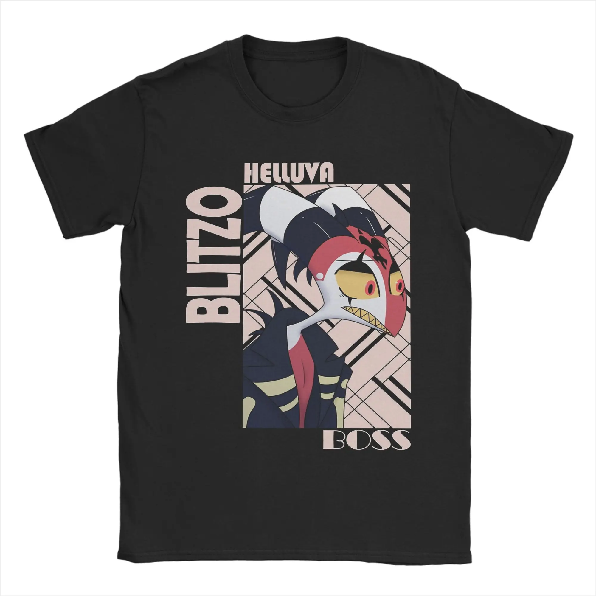 Мужская и женская модная футболка Helluva Boss Blitzo, футболки из 100% хлопка, одежда
Мужская и женская модная футболка Helluva Boss Blitzo, футболки из 100% хлопка, одежда