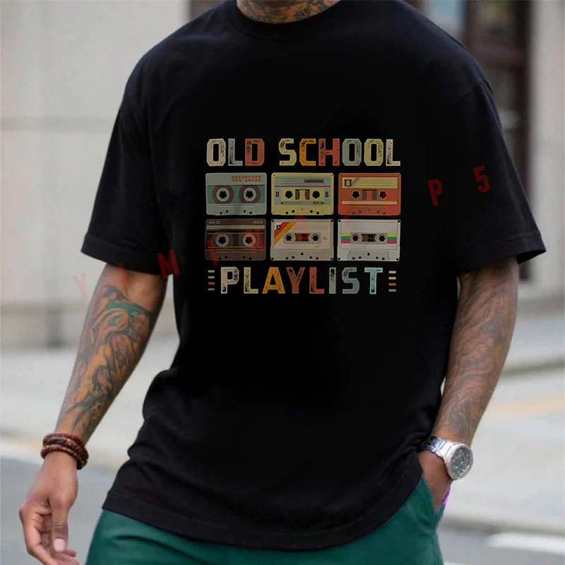 Cassette Tape Music 80s Retro Old School Playlist Moto Men Summer Cotton Fashion Casual Round Neck Short Sleeved Tops Tee
Cassette Tape Music 80s Retro Old School Playlist Moto Men Summer Cotton Fashion Casual Round Neck Short Sleeved Tops Tee