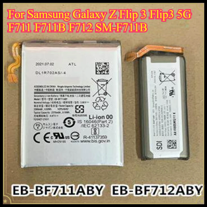 Persistent standby EB-BF711ABY EB-BF712ABY Battery For Samsung Galaxy Z Flip 3 Flip3 5G F711 F711B F712 SM-F711B In Stock
Persistent standby EB-BF711ABY EB-BF712ABY Battery For Samsung Galaxy Z Flip 3 Flip3 5G F711 F711B F712 SM-F711B In Stock