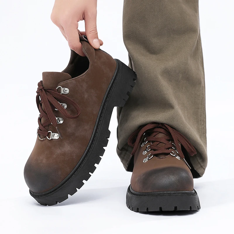 Men Vintage Big Toe Derby Work Shoes Chunky Platform Height Increasing Casual Boots Non Slip Lace Up Outdoor Oxford Footwear
Men Vintage Big Toe Derby Work Shoes Chunky Platform Height Increasing Casual Boots Non Slip Lace Up Outdoor Oxford Footwear