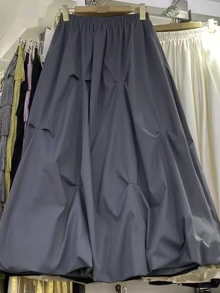 Women's Spring Summer A-Line Midi Skirt Elastic Waist Pleated Flower Bud Skirt Flared Skirts Casual Comfortable Fit Skirts
Women's Spring Summer A-Line Midi Skirt Elastic Waist Pleated Flower Bud Skirt Flared Skirts Casual Comfortable Fit Skirts