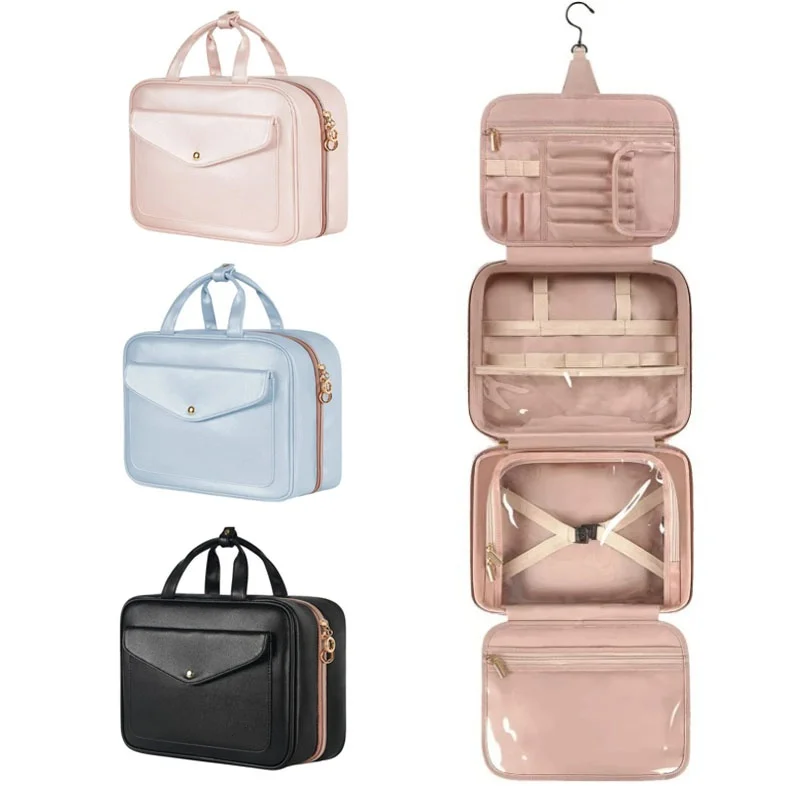 Women Toiletry Cosmetic Bag Portable Bathroom Storage Box Travel Organizer Hanging Bags Waterproof Large Capacity Makeup Case
Women Toiletry Cosmetic Bag Portable Bathroom Storage Box Travel Organizer Hanging Bags Waterproof Large Capacity Makeup Case