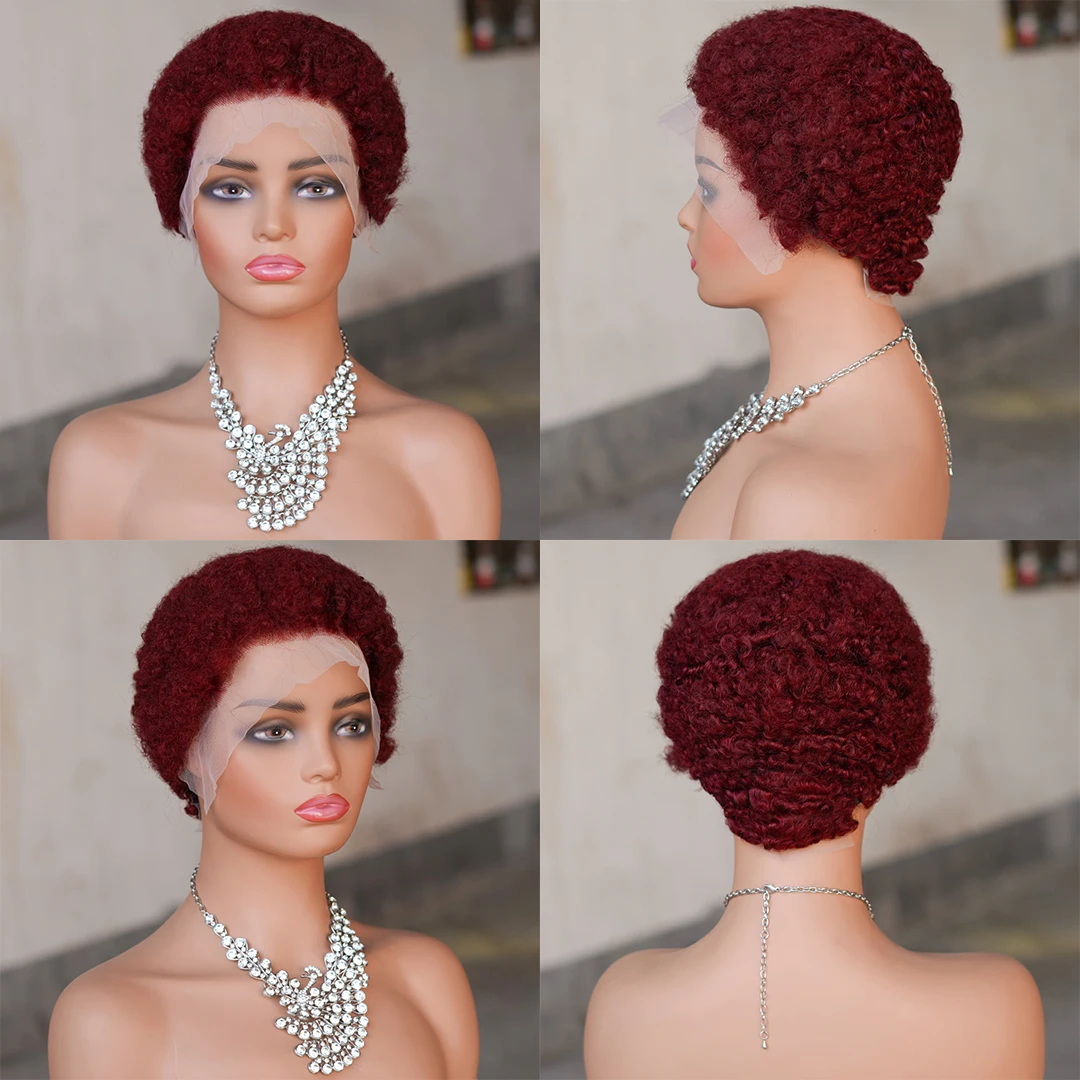Short Curly Pixie Cut Lace Front Wigs 4 inch 13x4 HD Lace Front Wigs Human Hair Plucked for Women Short HD Lace Frontal Wig
Short Curly Pixie Cut Lace Front Wigs 4 inch 13x4 HD Lace Front Wigs Human Hair Plucked for Women Short HD Lace Frontal Wig