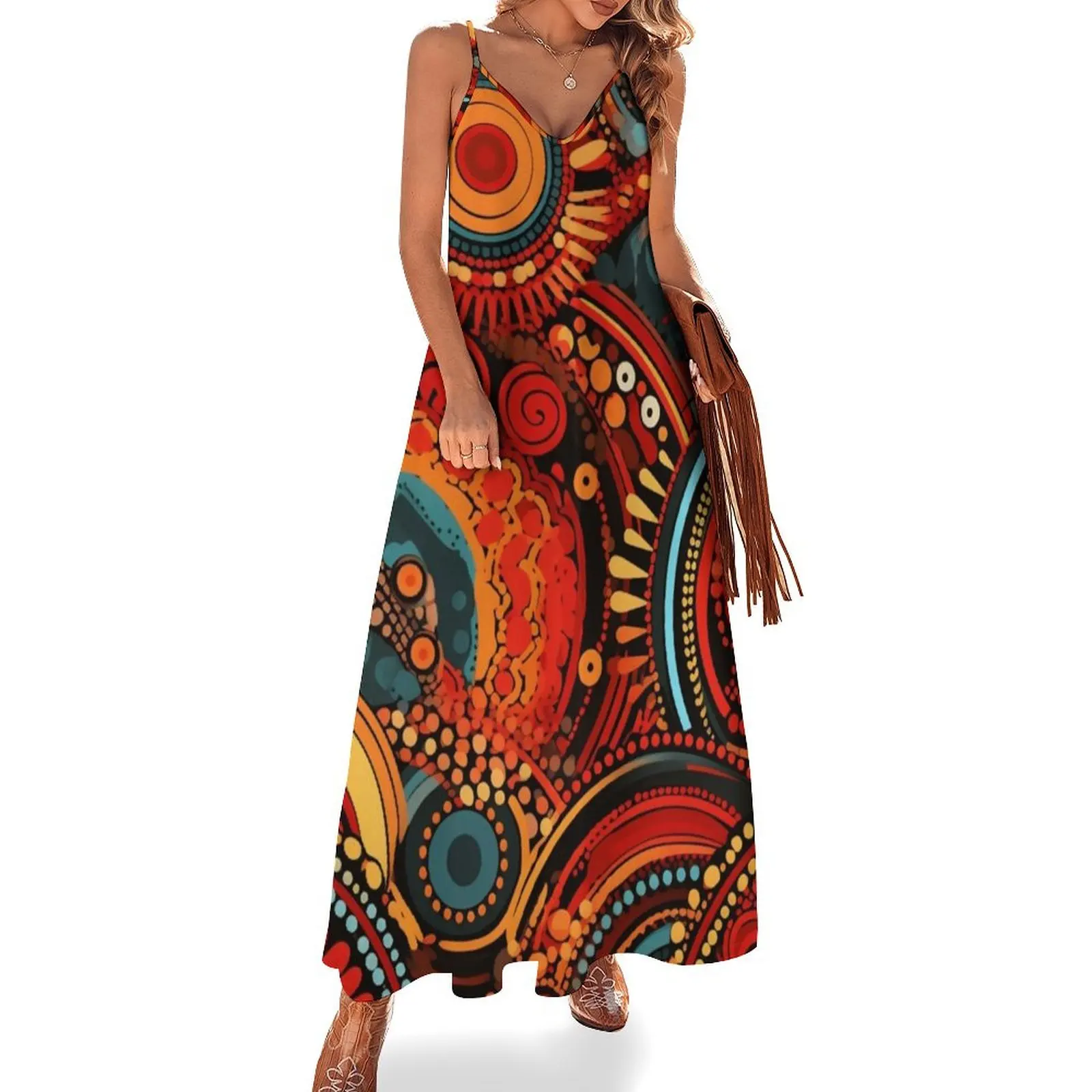 aboriginal, ornamental, abstract, geometric, ethnic Sleeveless Dress Long veiled dresses long sleeve dresses Dress
aboriginal, ornamental, abstract, geometric, ethnic Sleeveless Dress Long veiled dresses long sleeve dresses Dress