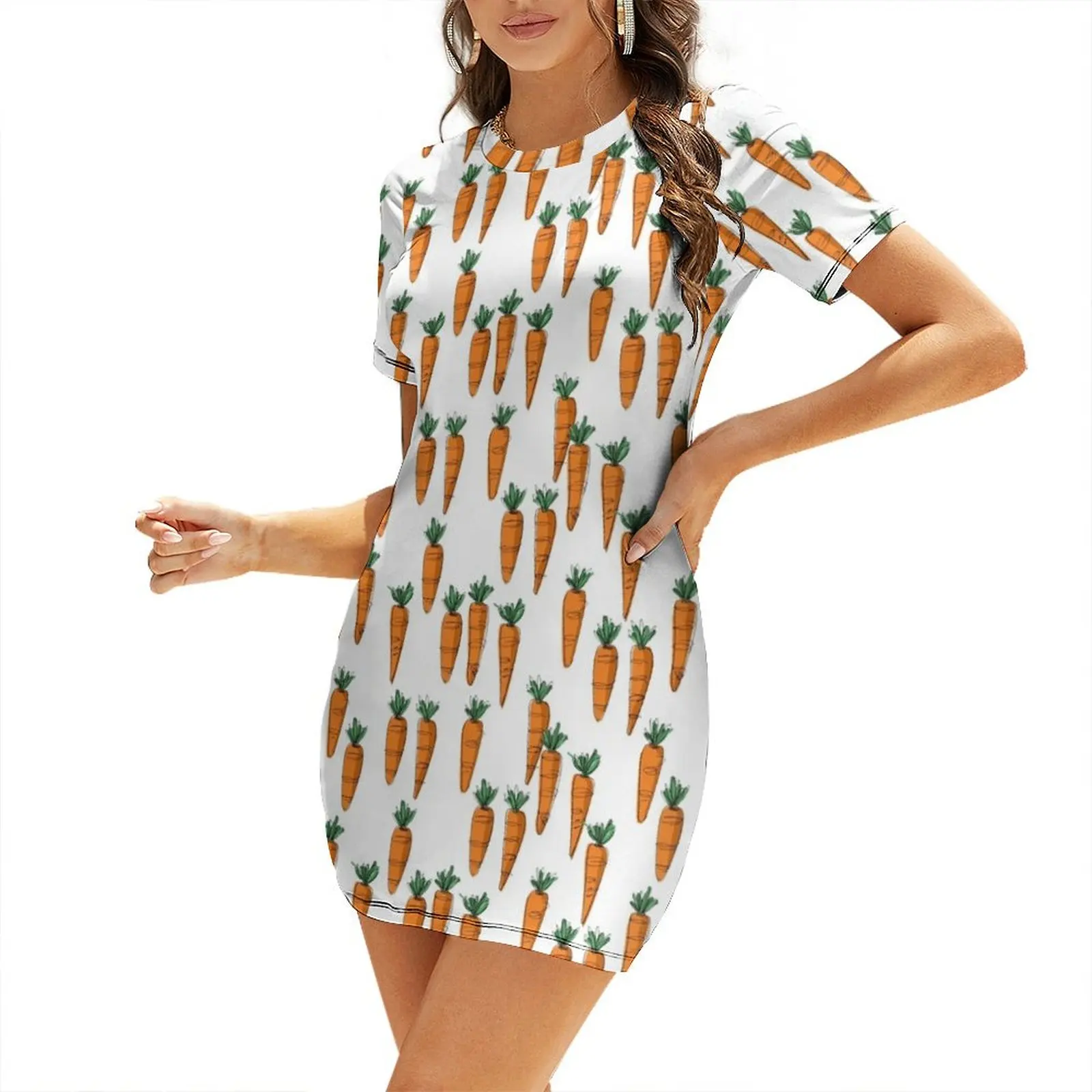 Carrot Top Short-Sleeved Dress long sleeve dresses luxury woman evening dress summer outfits for women 2025 Elegant gown Dress
Carrot Top Short-Sleeved Dress long sleeve dresses luxury woman evening dress summer outfits for women 2025 Elegant gown Dress