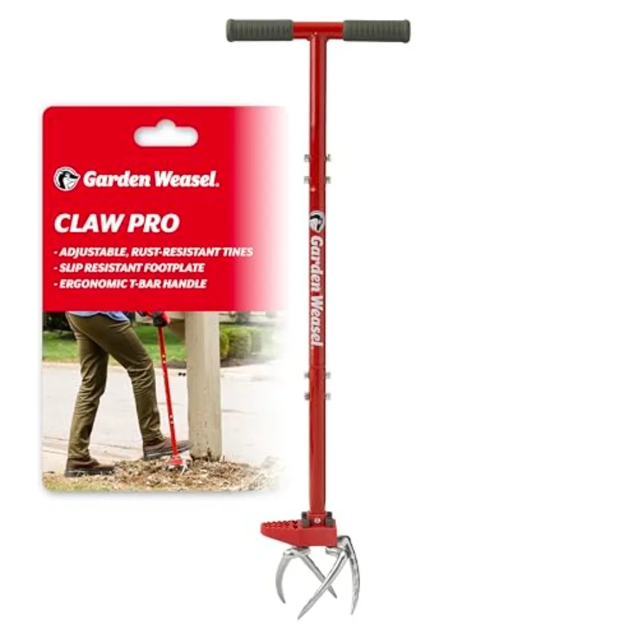 Садовый культиватор-рыхлитель Claw Pro с регулируемыми зубьями из углеродистой стали, эргономичной ручкой и функцией вращения для разрыхления почвы
Садовый культиватор-рыхлитель Claw Pro с регулируемыми зубьями из углеродистой стали, эргономичной ручкой и функцией вращения для разрыхления почвы
