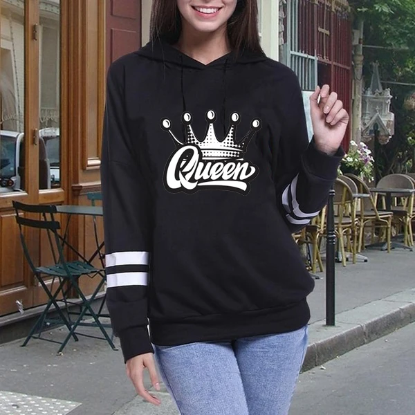 New Autumn Womens Hoodie Long-Sleeved Queen Print Top Daily Striped Slim Fit Sweatshirts Solid Color Versatile Casual Tracksuit
New Autumn Womens Hoodie Long-Sleeved Queen Print Top Daily Striped Slim Fit Sweatshirts Solid Color Versatile Casual Tracksuit