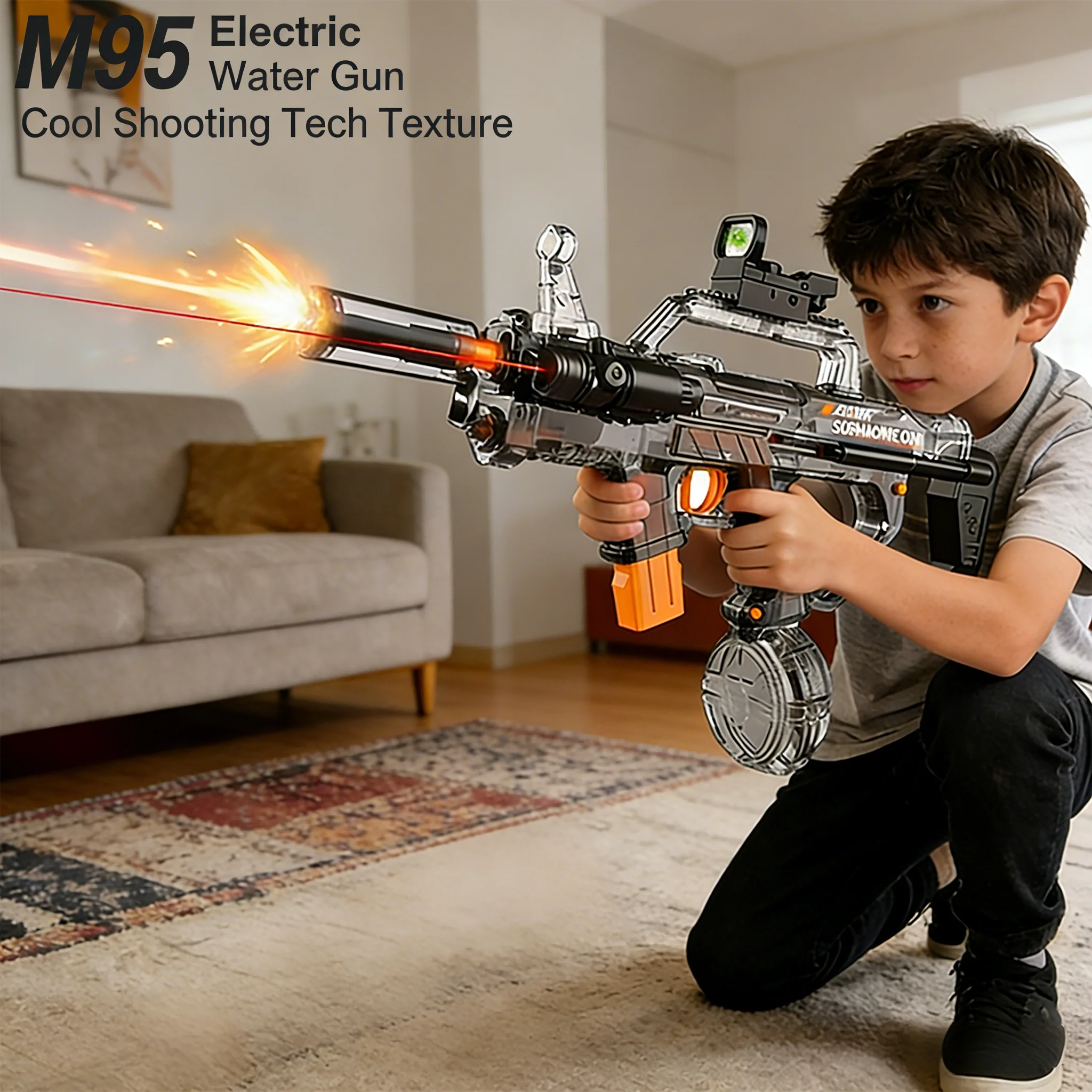 Electric Water Gun MK3 M95 Automatic Powerful Water Blaster Summer Outdoor Beach Pool Toy High Pressure Squirt Gun Gift for Kids
Electric Water Gun MK3 M95 Automatic Powerful Water Blaster Summer Outdoor Beach Pool Toy High Pressure Squirt Gun Gift for Kids