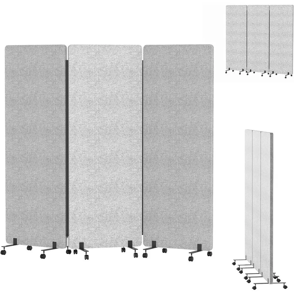 Звукоизоляционная перегородка на колесиках, 66 дюймов, портативная офисная перегородка, временная трехпанельная стена-разделитель или звукоизоляционная перегородка
Звукоизоляционная перегородка на колесиках, 66 дюймов, портативная офисная перегородка, временная трехпанельная стена-разделитель или звукоизоляционная перегородка