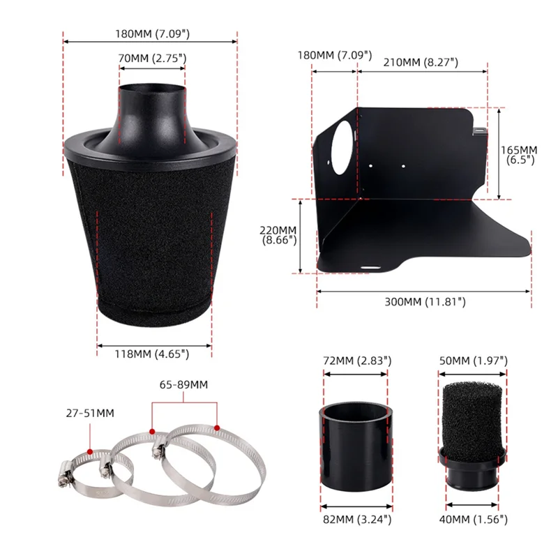 Car Universal Air Filter Mushroom Style Filter Car Modified Parts
Car Universal Air Filter Mushroom Style Filter Car Modified Parts