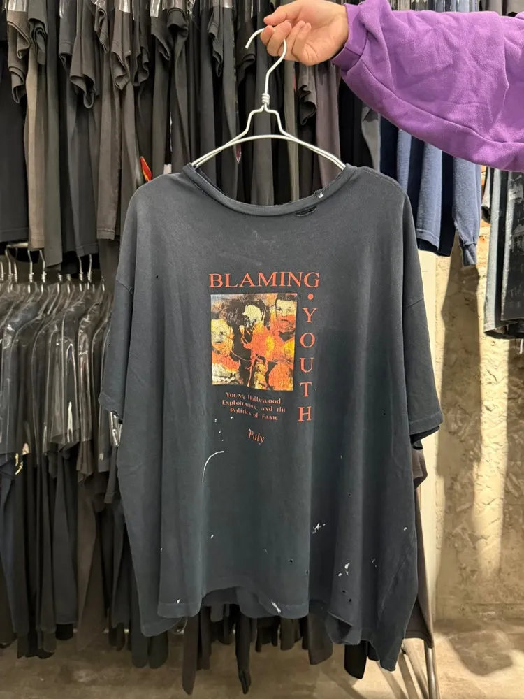 Paly Hollywood FW26 Beam Stone Wash Old Ripped Hole Ink Printing Short Sleeve T-Shirt
Paly Hollywood FW26 Beam Stone Wash Old Ripped Hole Ink Printing Short Sleeve T-Shirt