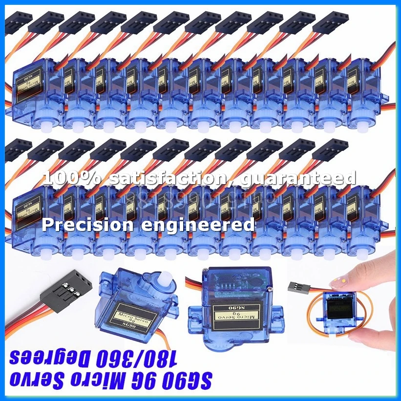10PCS SG90 9G Mini Servo Servo Motor for RC Planes Robot Arm Fixed-Wing Servo Motor Control for Airplane 360°-SPMI
10PCS SG90 9G Mini Servo Servo Motor for RC Planes Robot Arm Fixed-Wing Servo Motor Control for Airplane 360°-SPMI